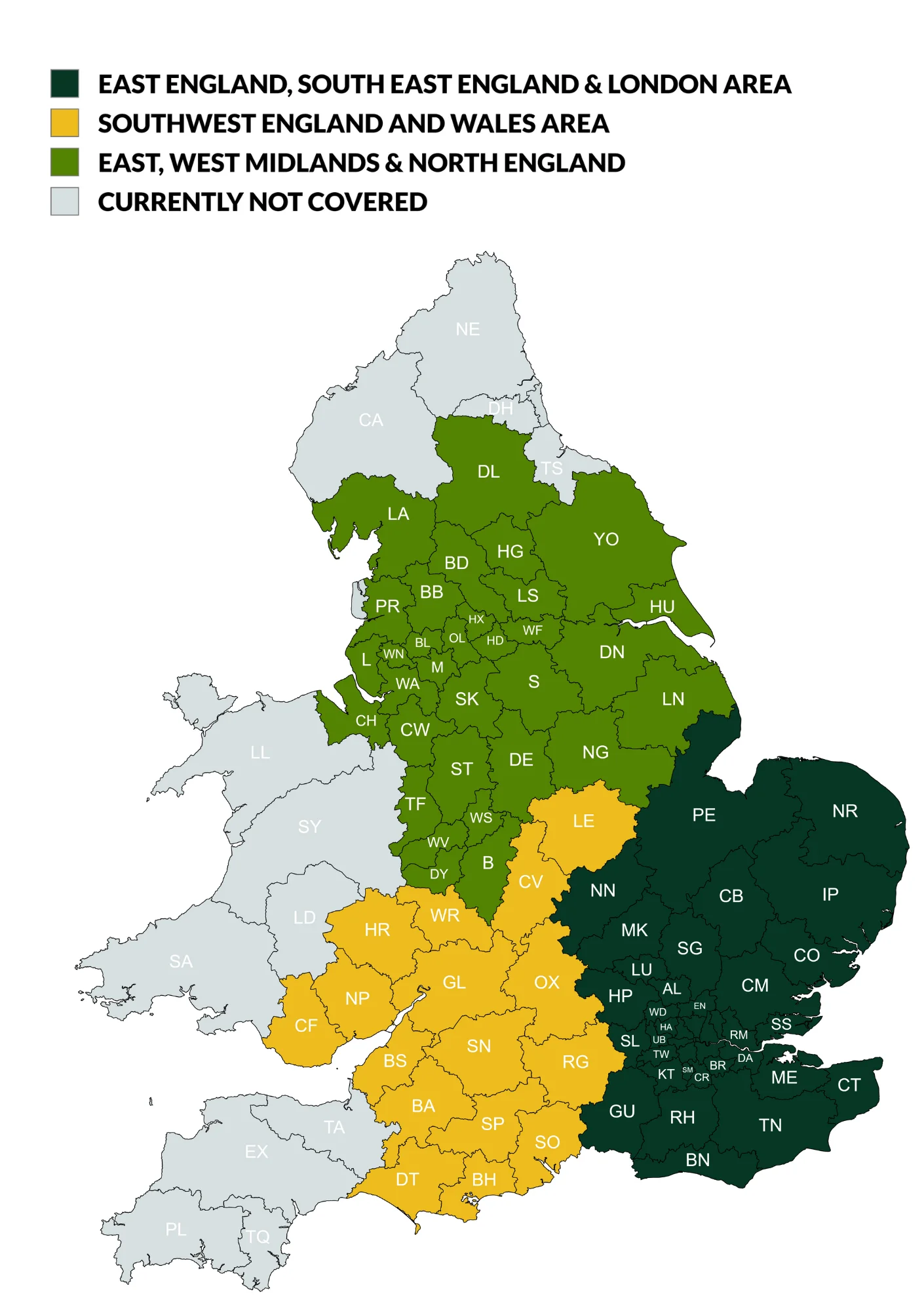 snagging inspection area coverage map