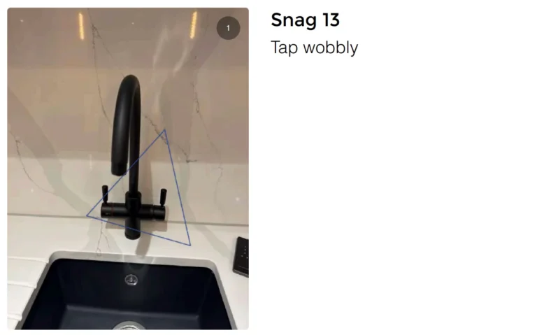 plumbing snags - snag my new home image