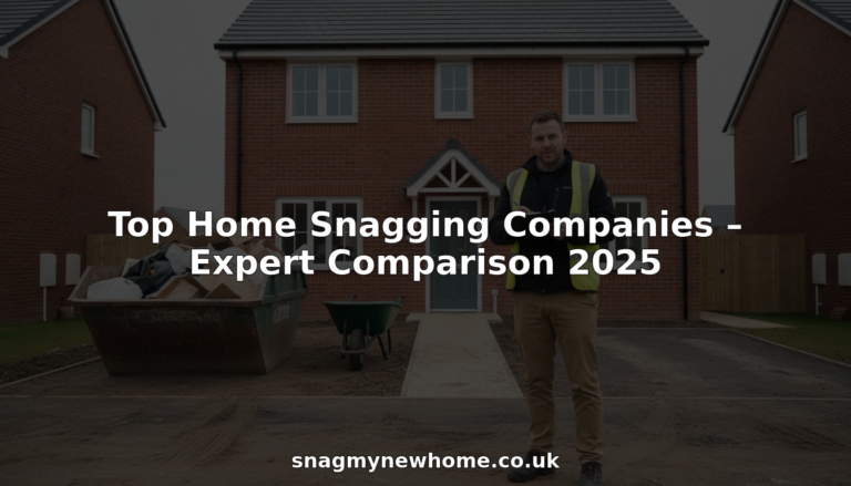 Top Home Snagging Companies – Expert Comparison 2025